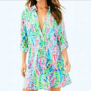 GUC HTF Lilly Pulitzer Catch the Wave Natalie cover up